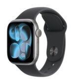 Apple Watch Series 11 GPS 46mm Space Grey Aluminium Case with Black Sport Band