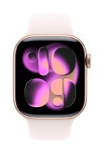 Apple Watch Series 11 GPS 42mm Rose Gold Aluminium Case with Light Blush Sport Band - Image 2