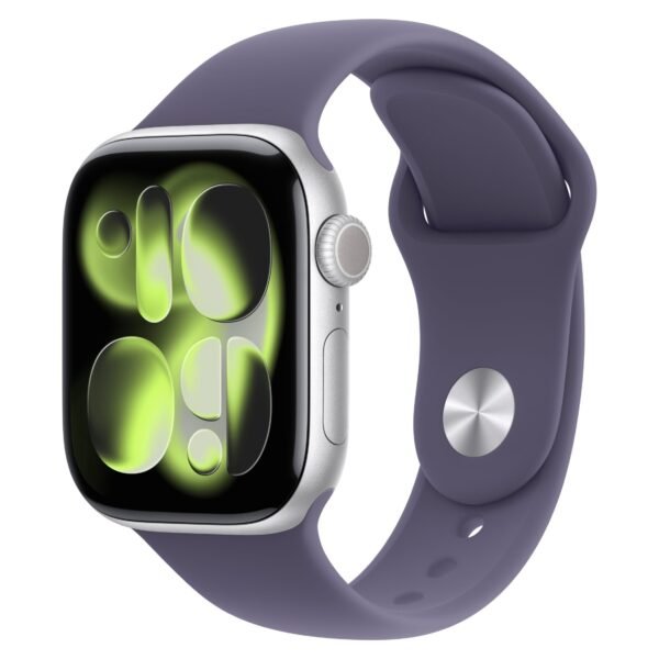 Apple Watch Series 11 GPS 42mm Silver Aluminium Case with Purple Fog Sport Band