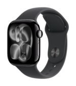 Apple Watch Series 11 GPS 46mm Jet Black Aluminium Case with Black Sport Band