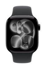 Apple Watch Series 11 GPS 46mm Jet Black Aluminium Case with Black Sport Band - Image 2
