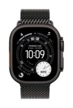Apple Watch Ultra 3 GPS + Cellular 49mm Black Titanium Case with Black Titanium Milanese Loop - Medium - Image 2