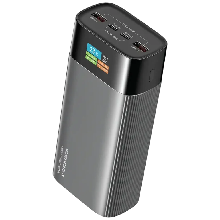 Powerology VoltEdge 40000mAh Power Bank - Gray