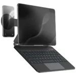 Powerology DynaBoard Wireless Keyboard Case With MagSafe Phone Holder for iPad 11(M4) - Black