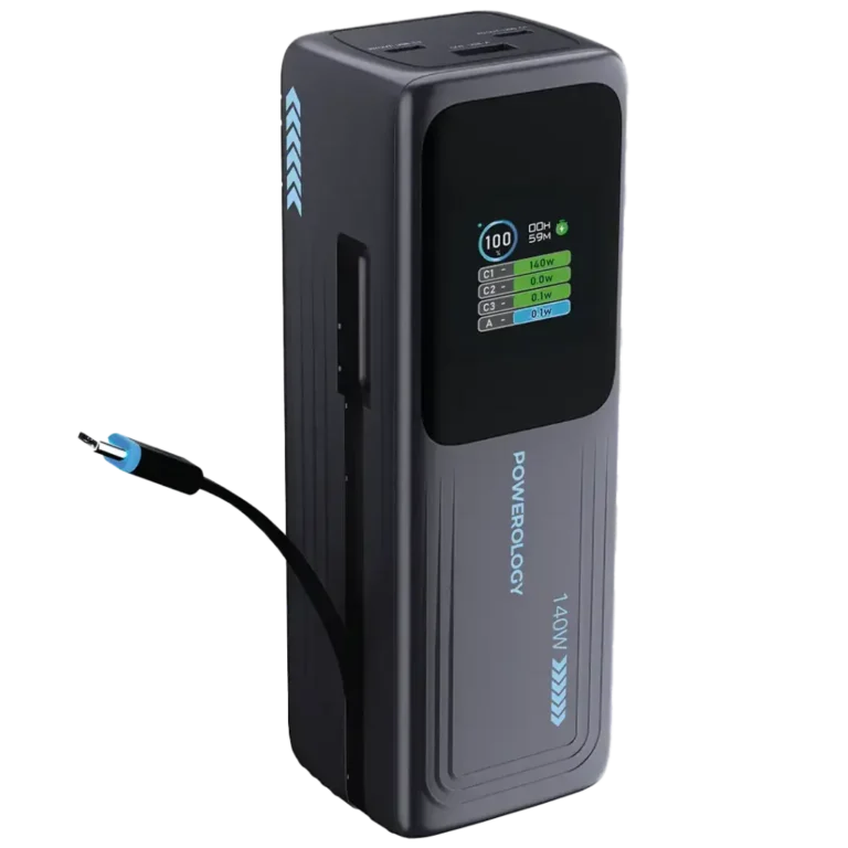 Powerology Thunderamp 30000mAh Power Bank - Gray