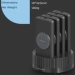 Powerology 4 in 1 Station 10000mAh PD 100W QC Wireless Power Bank - Black - Image 3