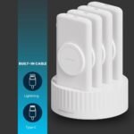 Powerology 4 in 1 Station 10000mAh PD 100W QC Wireless Power Bank - White - Image 3