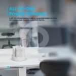 Powerology 8in1 Station 10000mAh PD 120W QC Wireless Power Bank - White - Image 4