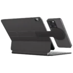 Powerology DynaBoard Wireless Keyboard Case With MagSafe Phone Holder for iPad 11(M4) - Black - Image 3