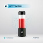 Powerology New 6-Blade Portable Juicer 450mL 126W - Black - Image 5