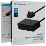 Powerology Omnix Desktop Charging Station 3250W GaN 65W - Black - Image 2