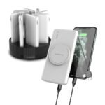 Powerology 8in1 Station 10000mAh PD 120W QC Wireless Power Bank - White