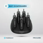 Powerology × 5 10000mAh Power Bank Station - Black - Image 5